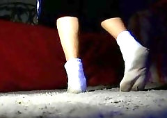 Filthy Dude In Dirty White Socks