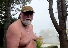 I meaty abnormal man meat hoe jacks off my manstick nude in public in a parking bunch near 2 streets