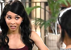 Transgender fucked her co worker and taste her pussy