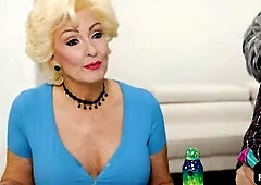 IR breasty aged with large tits deepthroats youthful BBC and rides it with her hairless snatch in all sex poses