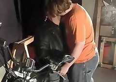 Hot Sucking By The Bike