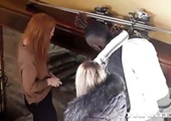 Sassy chick with tatts and pierced nipples Katrin Tequila gives her head and gets her anus rammed