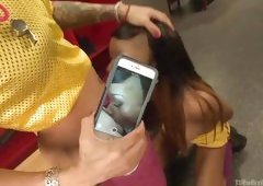 Taking A Pounding From Hot Lady Cock