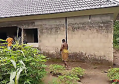 HE CAME FOR ELECTRICAL WIRING IN MY NEW HOUSE, I COULD'NT RESIST TO FUCK HIM OUTDOOR