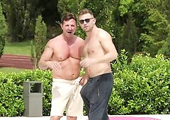 Slender Tattooed Cuties Railed By Two Horny Studs