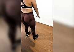Sharing My Gym Warm Up WIth My Avid melons Bouncing