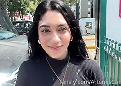 Mysterious latina shares passionate outdoor moments with her special partner