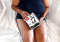 #three Unwrapping a gift from a fan