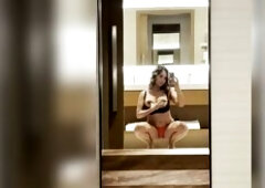 High heels and topless