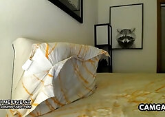 Slim Guy Masturbating In Webcam