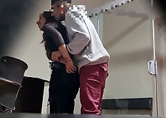 Hidden camera catches a Chilean university professor riding during a private moment