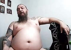Fat bear, gay gainer belly, gay gainer