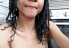 Black, wake up morning sex, boob play
