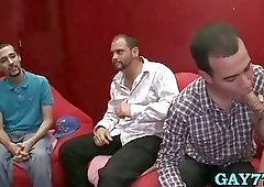 Boys take turns sucking cock