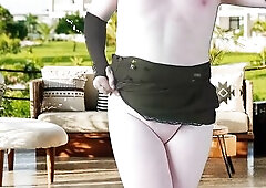 Arabic Dancer Style Crossdresser Cute Sissy White Floozy