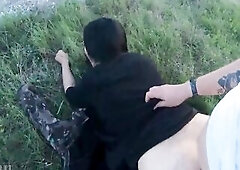 Punk Hotty Was Dicked Down Outdoors