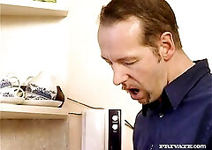 After a beefy double penetration pounding for Cristina Bella, the cuties share a double facial jizz flow to finish.