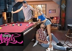 Lola Morena Gets On Her Knees And Treats To A Deepthroat Blowjob