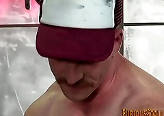 Muscly rednecks riding dick