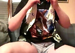 Gay GeiloBoyzp Strips Clothes Off and Jerks Big Cock Hell