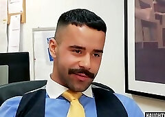 Muscle agent anal sex with cumshot