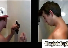 Oral gloryhole action of the gay variety