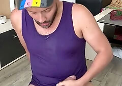 Piss soaked, I cum on my face