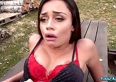 Public Agent - Martina Smeraldi, the Italian dark-haired teen with a big booty, gets pounded outdoors