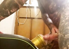 Home Bath Floor Fleshlight Screw