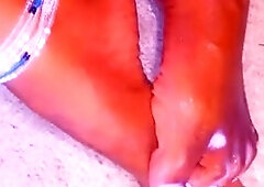 Amateur striptease and Solo masturbation