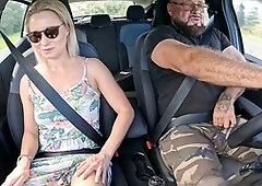 German milf, car, milf pick up