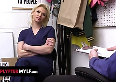 Big Titted Blonde Nurse Gets Caught Shoplifting Medical Supplies - Reality hardcore
