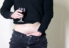 Mexican guy explores his bisexuality with massive cumshot