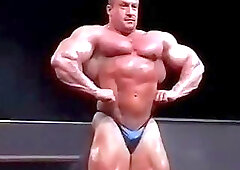 Dorian Yates Sexy Off-season Posing In Blue Posing Trunks