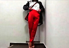 Public outdoor pee fun with crossdresser Loreleyadd