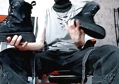 Gay feet, white socks