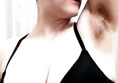 Taking worthy whiffs of my shaggy armpits in advance of I shave 'em off for admirable!