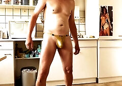 Hot stripper giving seductive strip tease in high-definition videos