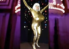 Juggsy Steel Gold Catsuit