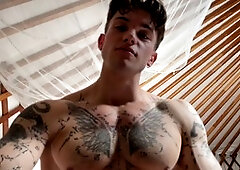 Just got to my cabin in the woods and decided it's time to break in that couch