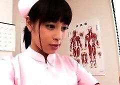 Adorable Japanese teen has a horny old man pounding her cunt