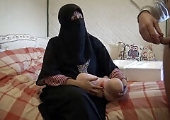 Hot Arab wife from Morocco enjoying some naughty fun