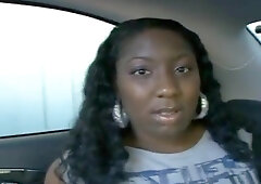 Busty ebony likes huge cock