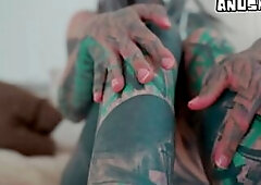 Heavily Ink'd TEEN Self screwing Large Toy