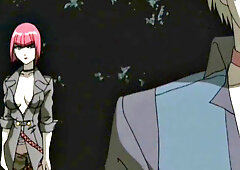 A muscular anime whore take on multiple cocks in a wild bukkake party