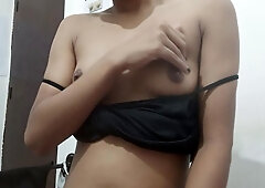 Teen girl experiences intense orgasm from solo play