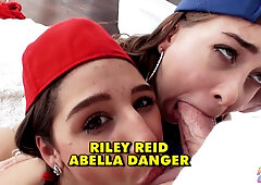 Deepthroat Divas Riley Reid and Abella Danger