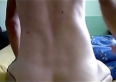 Aroused Dude Oiling Cock & Stroking It