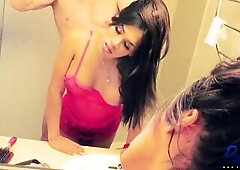 Peruvian trans princess Alessia Exotic wanted me to bang her butt in the bath previous to we got started doing her 1st scene ever so that babe could g