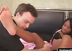 Black Foot Patrol #7 - Pipe Her Down - Her lover licks her pussy while she strokes his cock with